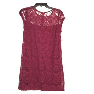 Maroon cocktail dress